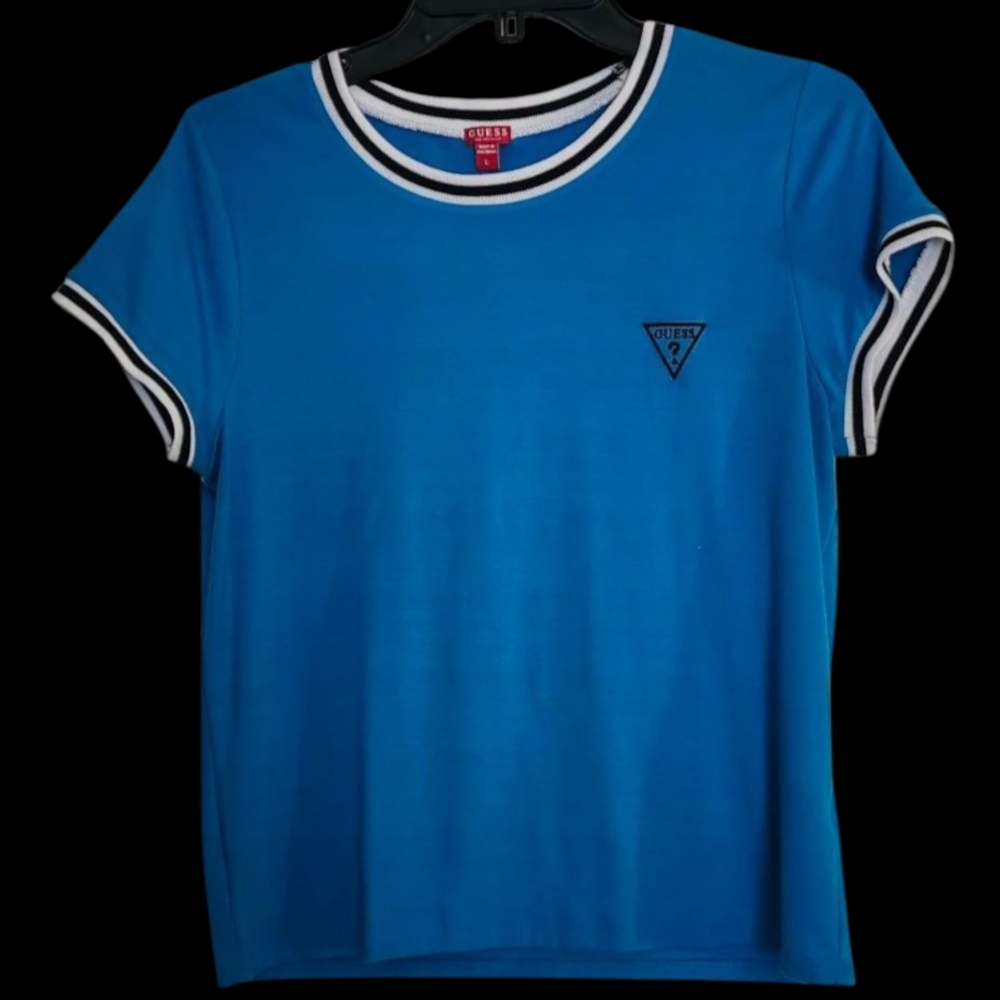 Guess Blue T-Shirt with Logo